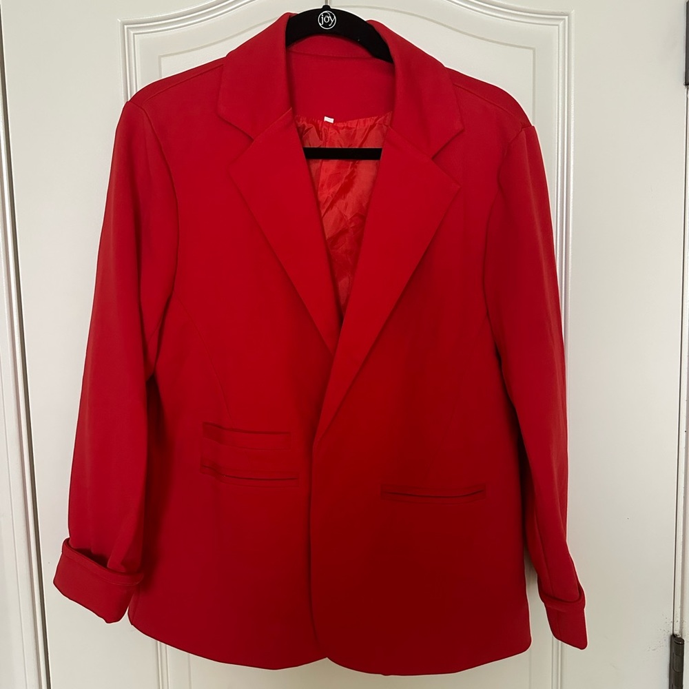 Red Blazer - Size Large - Never worn